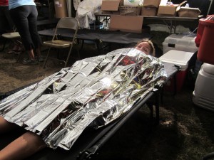 Medical Tent, after 68 miles of the Lone Ranger Ultra Marathon. Athletes push when they shouldn’t. Myself included.