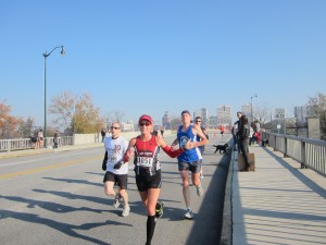 Harrisburg Marathon 2012. En route to a PR until I injured a few miles later. After this race I was forced to stop running for 8 weeks.